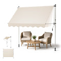Klemmmarkise ohne Bohren 120×300 cm