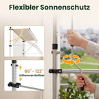 Klemmmarkise ohne Bohren 120×300 cm