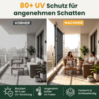 Klemmmarkise ohne Bohren 120×200 cm