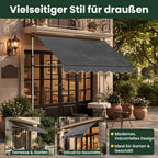 Klemmmarkise ohne Bohren 120×200 cm