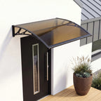 Polycarbonat Haustürvordach Eingang 80×120 cm