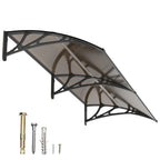 Polycarbonat Haustürvordach Eingang 80×200 cm