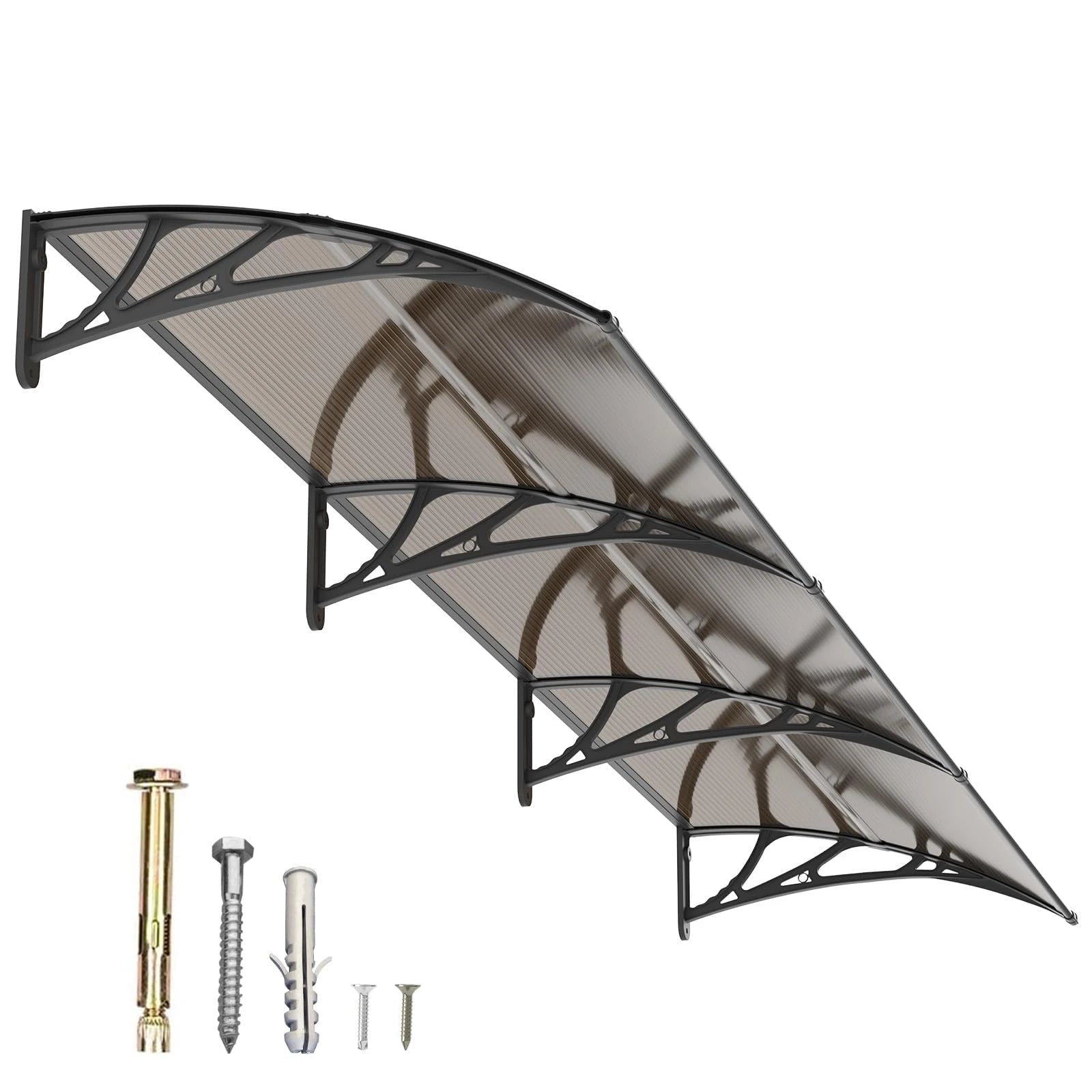 Polycarbonat Haustürvordach Eingang 80×300 cm