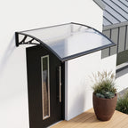 Polycarbonat Haustürvordach Eingang 80×120 cm