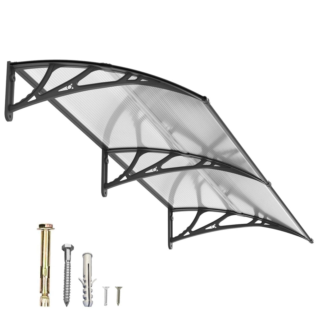 Polycarbonat Haustürvordach Eingang 80×200 cm