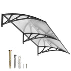 Polycarbonat Haustürvordach Eingang 80×200 cm