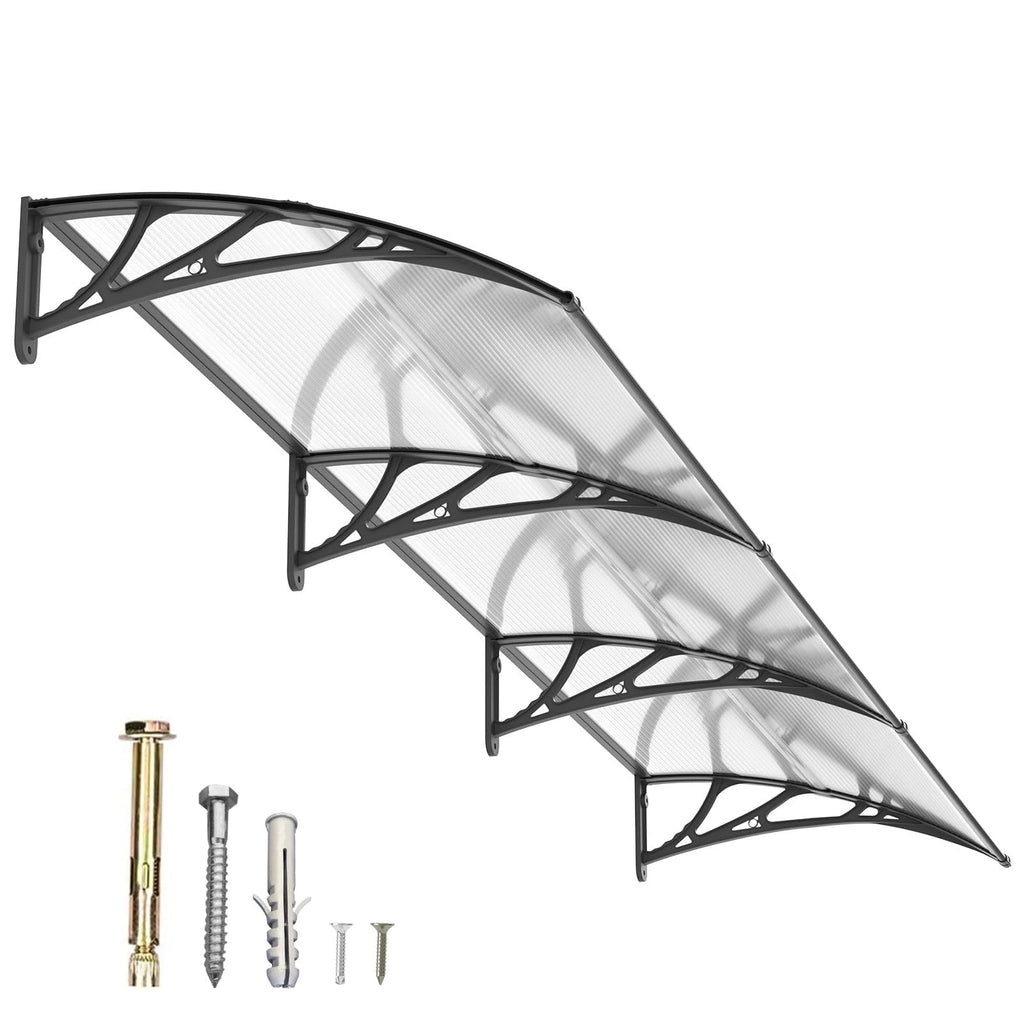 Polycarbonat Haustürvordach Eingang 80×300 cm