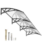 Polycarbonat Haustürvordach Eingang 80×300 cm