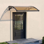 Polycarbonat Haustürvordach mit Entwässerung 80×120 cm