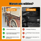 Premium Polycarbonat Haustürvordach 100x120 cm – Einteilige Polycarbonatplatte mit integriertem Wasserablauf