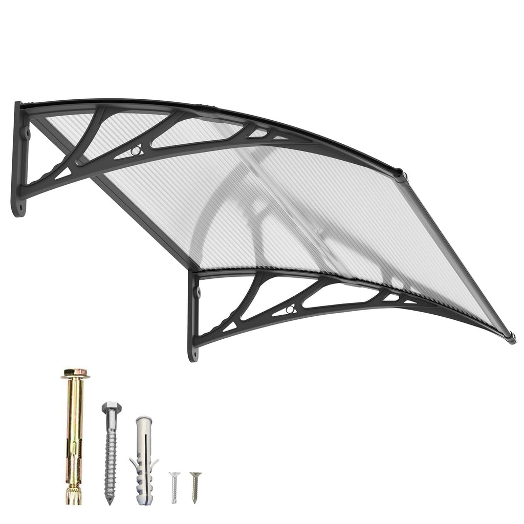 Polycarbonat Haustürvordach Eingang 80×120 cm