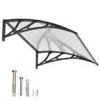 Polycarbonat Haustürvordach Eingang 80×120 cm