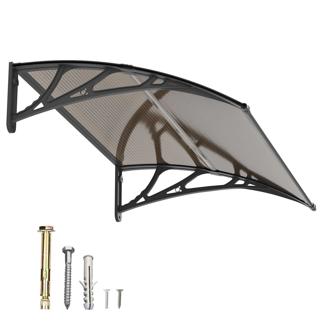 Polycarbonat Haustürvordach Eingang 80×120 cm